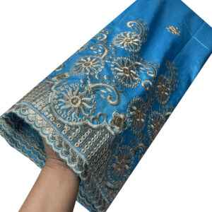 YQOINFKS Sequin Fabric Embroidery George Lace Fabric Fashion Cloth Bridal Dress 5 Yards Latest Design African Lace Fabric