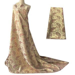 YQOINFKS Embroidery Lace Fabric Jacquard Fabric Damask Brocade African Lace Fabric Sewing Textile DIY Fabric Women Dress 5 Yards