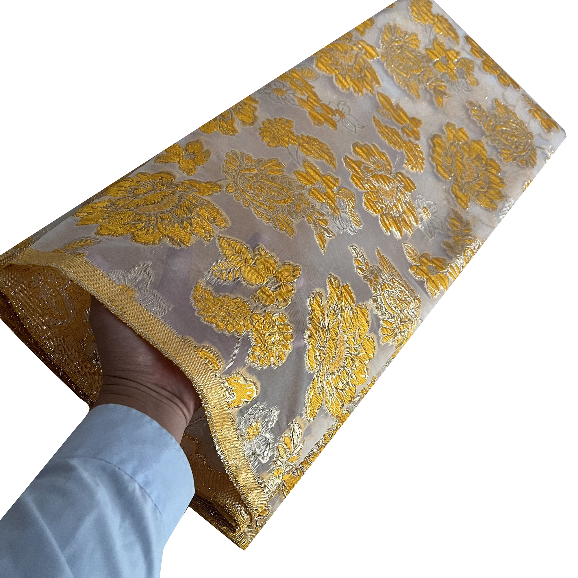 YQOINFKS Jacquard Fabric SewingTextile 5 Yards Wedding Bridal Fabric Embroidery Tulle Lace African Lace Fabric - Image 7