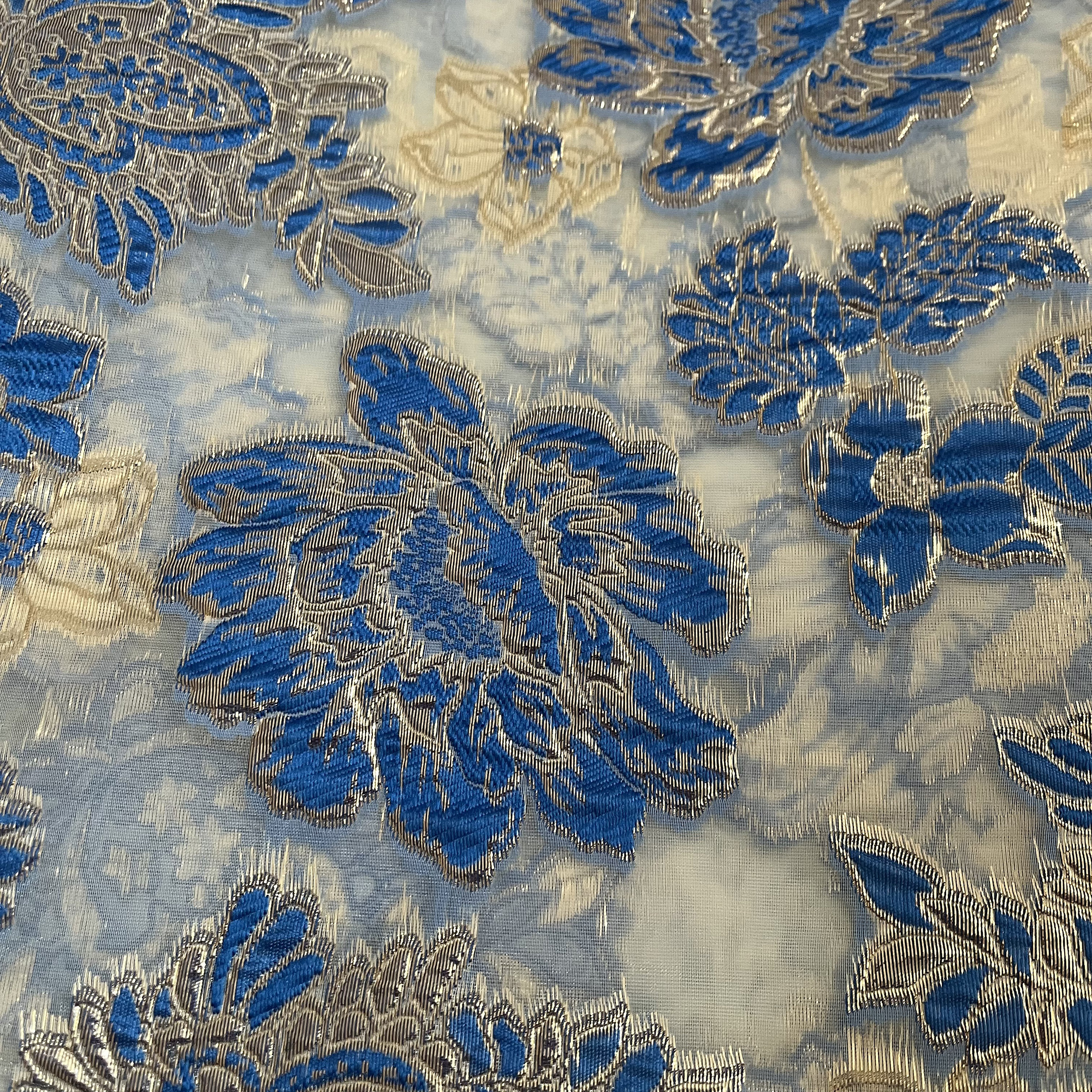 YQOINFKS Jacquard Fabric SewingTextile 5 Yards Wedding Bridal Fabric Embroidery Tulle Lace African Lace Fabric - Image 4