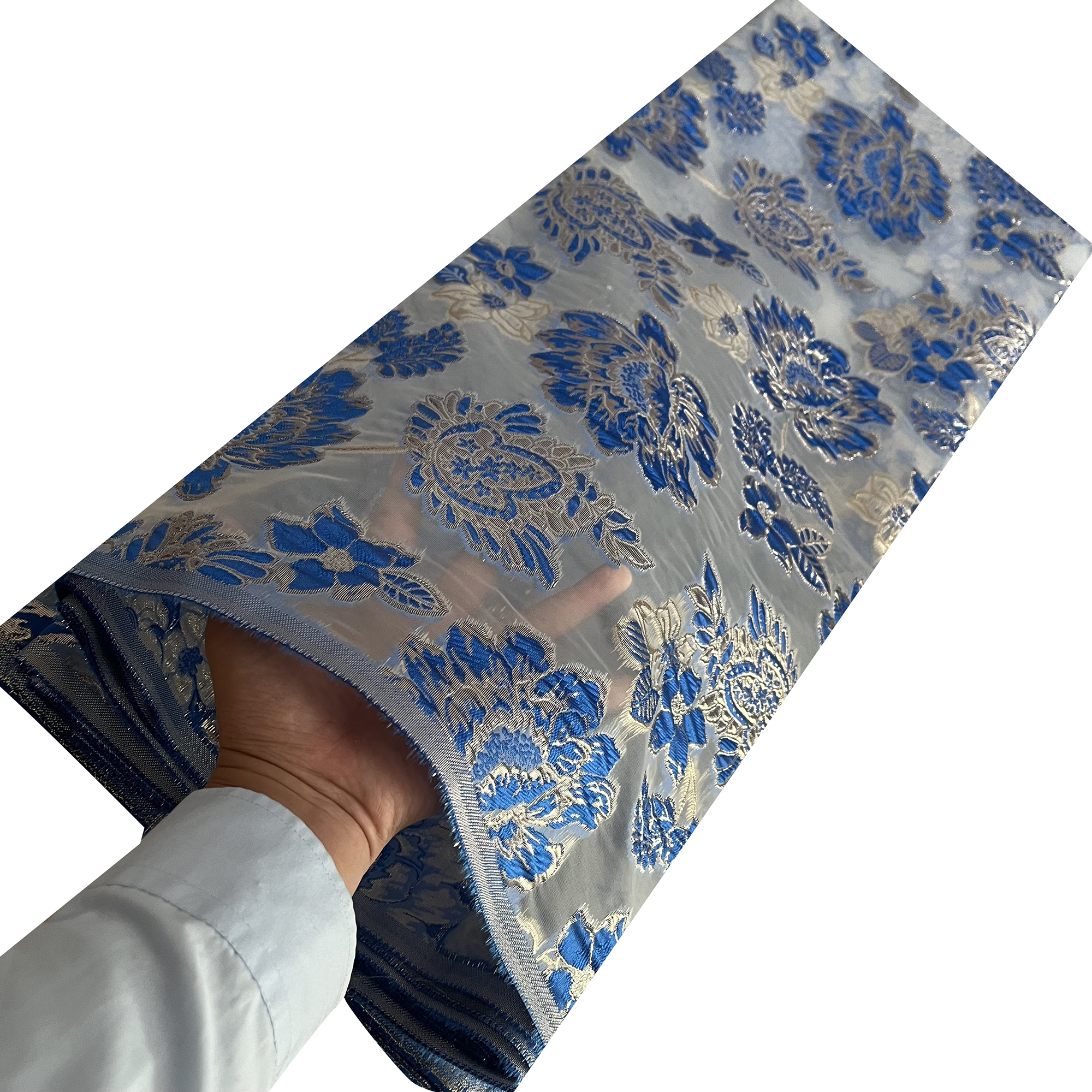 YQOINFKS Jacquard Fabric SewingTextile 5 Yards Wedding Bridal Fabric Embroidery Tulle Lace African Lace Fabric - Image 11