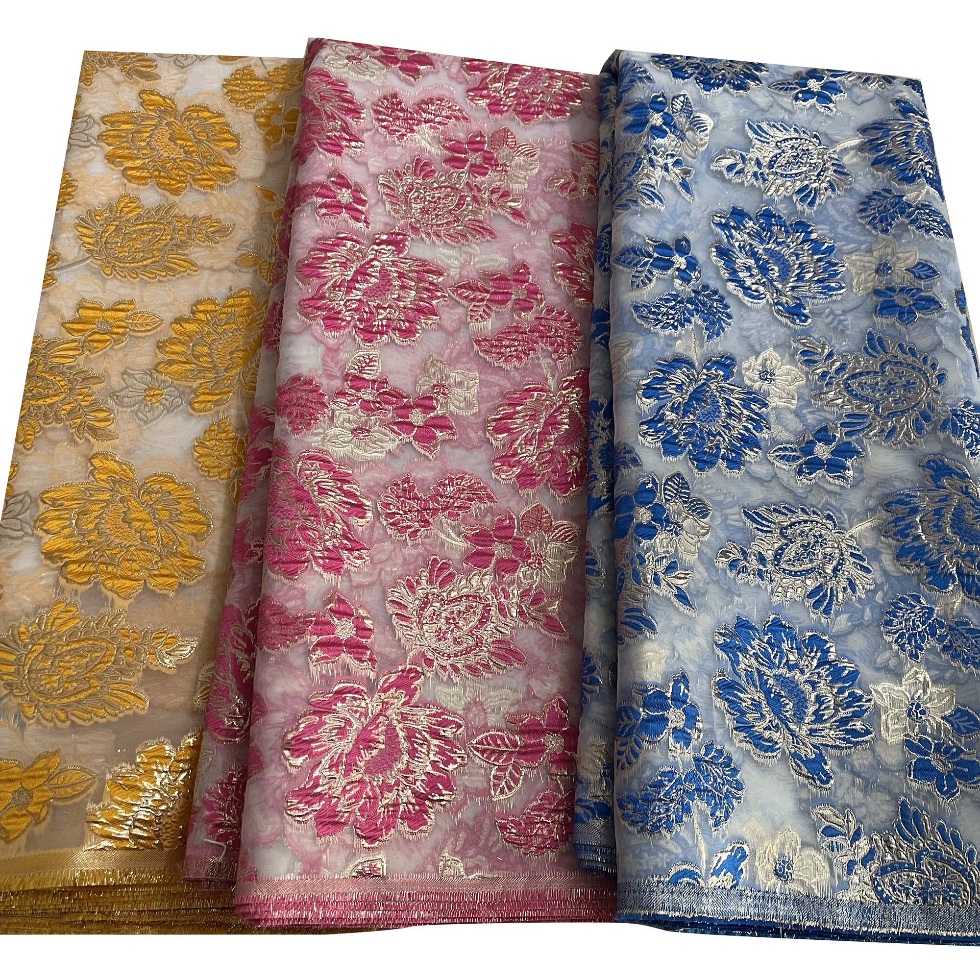 YQOINFKS Jacquard Fabric SewingTextile 5 Yards Wedding Bridal Fabric Embroidery Tulle Lace African Lace Fabric - Image 2
